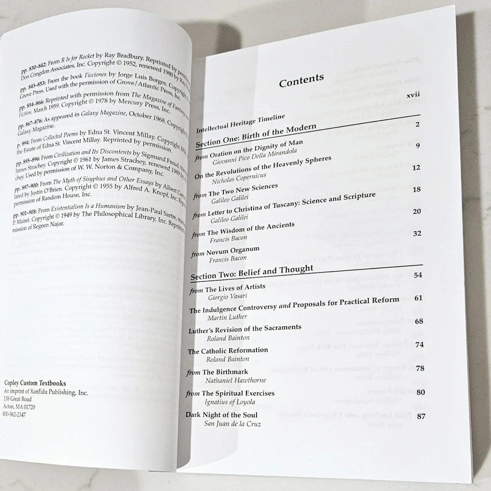 BOGO The Intellectual Heritage Reader Eighth Edition University of the Sciences